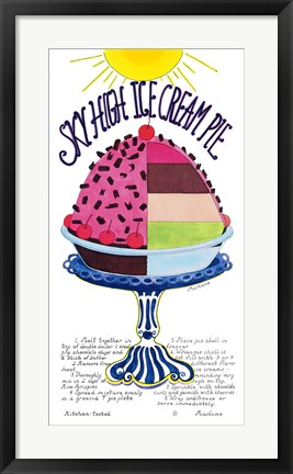 Framed Sky High Ice Cream Pie Print