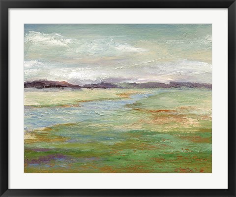 Framed Meadow Stream II Print