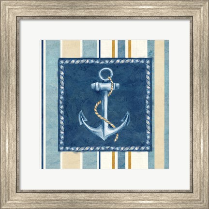 Framed Nautical Stripe III Print