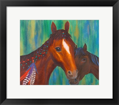 Framed Horse Feathers Print