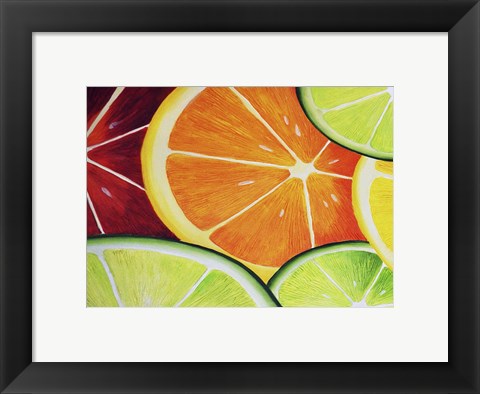 Framed Sliced Orange Print