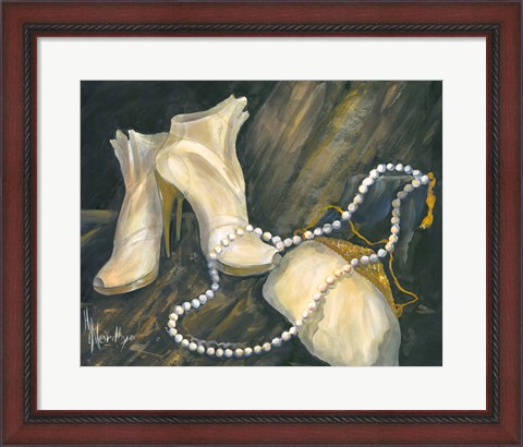 Framed Shoes and Necklace Print