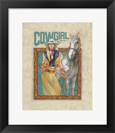 Framed Cowgirl Chic Print