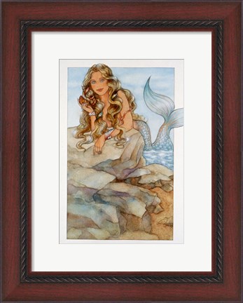 Framed Mermaid 1 Print