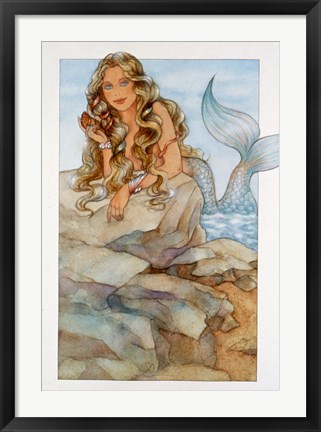 Framed Mermaid 1 Print