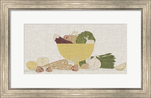 Framed Contour Fruits &amp; Veggies III Print