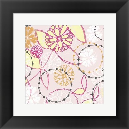 Framed Daisy Chain VI Print