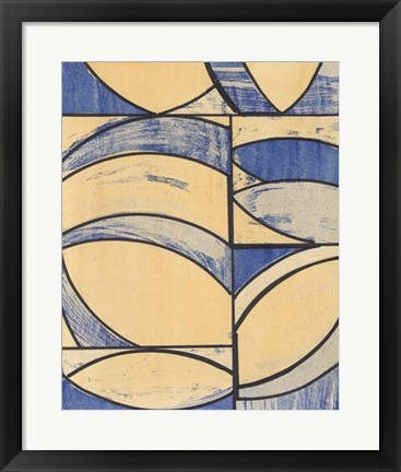 Framed Indigo Complement I Print