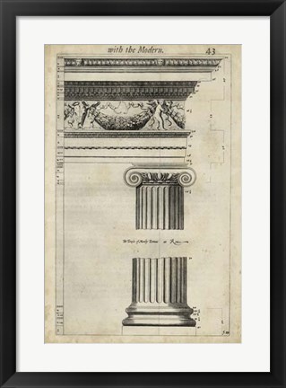 Framed Ancient Architecture III Print