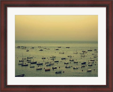 Framed Sunset Harbour II Print