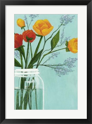 Framed Sylvan Bouquet I Print
