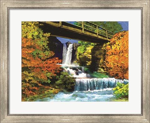 Framed Waterfall C Print