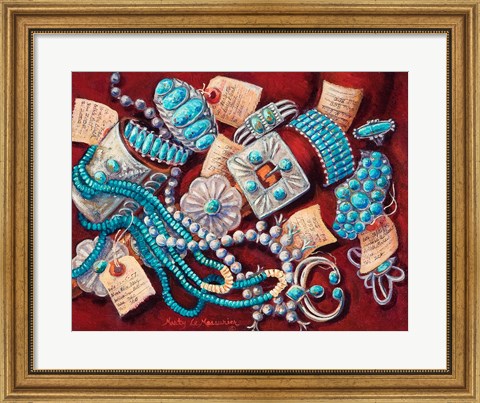 Framed Pawn Jewels Print