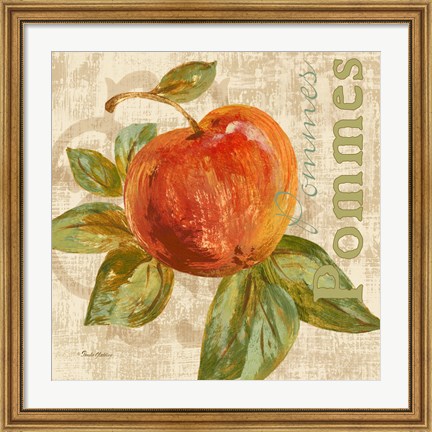 Framed Rustic Fruit I Print