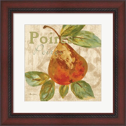 Framed Rustic Fruit IV Print