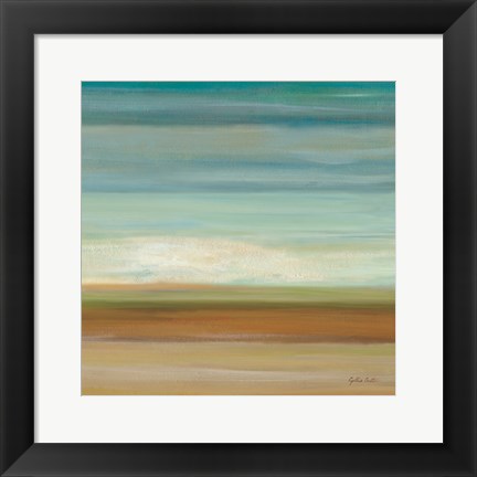 Framed Turquoise Horizons II Print