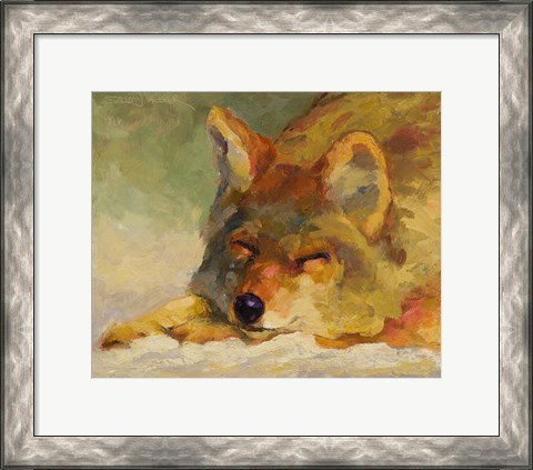 Framed Chillin Coyote Print