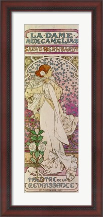Framed La Dame aux Camelias, Sarah Bernhardt, Paris 1894 Print