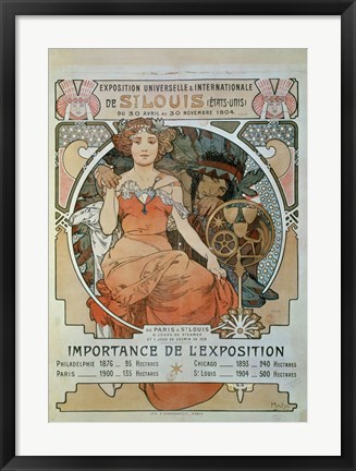 Framed Universal and International Exhibition in St Louis, 1904 Print