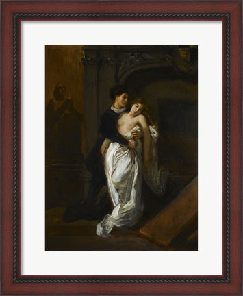 Framed Romeo and Juliet at the Capulet Tomb Print