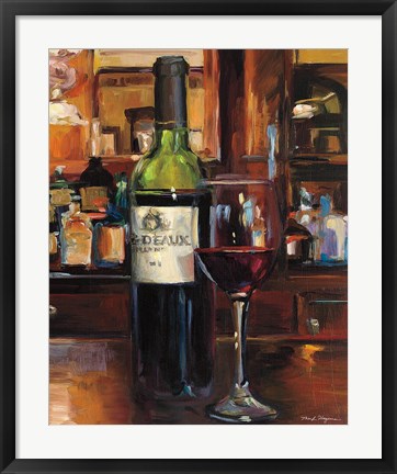 Framed Reflection of Wine III Print