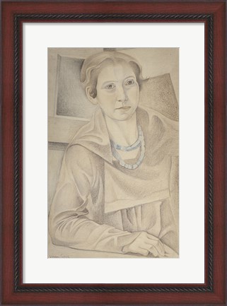 Framed Portrait of Madame Lipchitz, 1918 Print