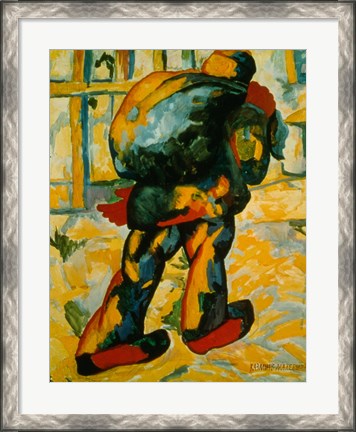 Framed Man with a Sack, 1911 Print