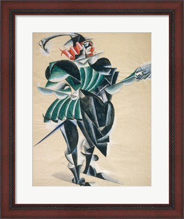 Framed Romeo In A Mask, 1920 Print
