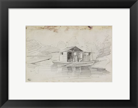 Framed Houseboat Print