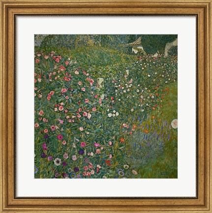 Framed Italian Garden Landscape, 1917 Print