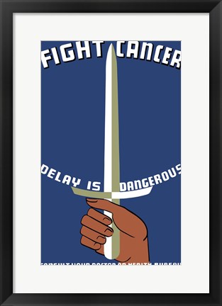 Framed Fight Cancer Print