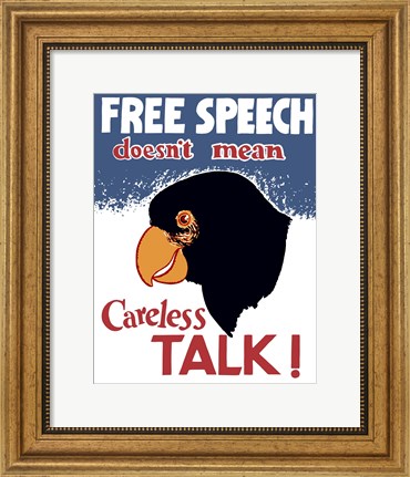 Framed Free Speech Print