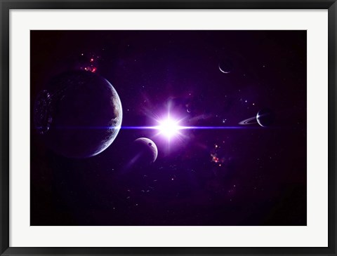 Framed Jovian Planets Print