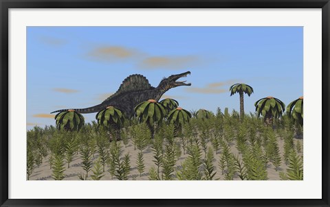 Framed Spinosaurus Print