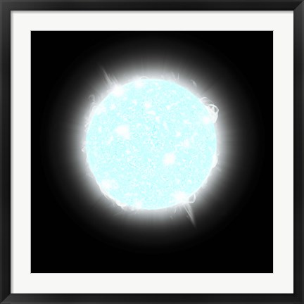 Framed Blue Dwarf Star Print