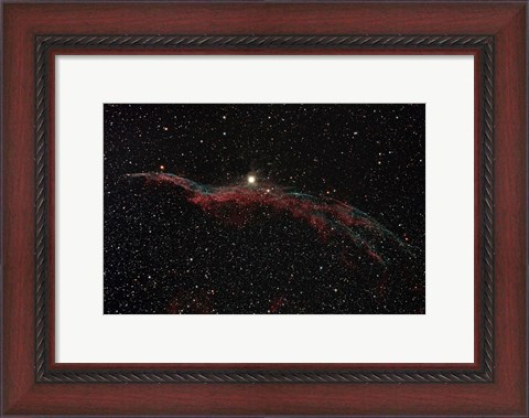 Framed NGC 6960, The Western Veil Nebula Print