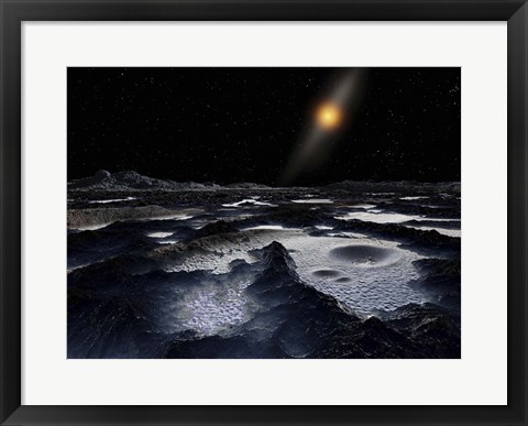 Framed Kuiper Belt Object Print