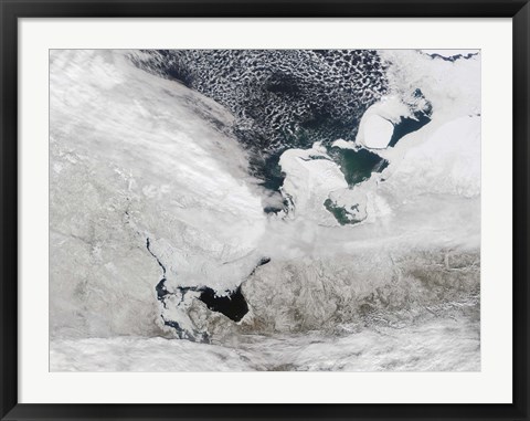 Framed White Sea, Russia Print