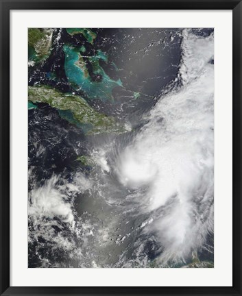 Framed Hurricane Ernesto Print