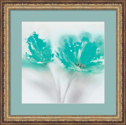 Framed Aqua Sorbet II Print