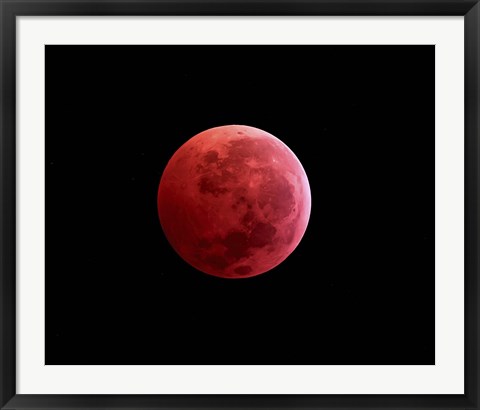 Framed Total Lunar Eclipse Print