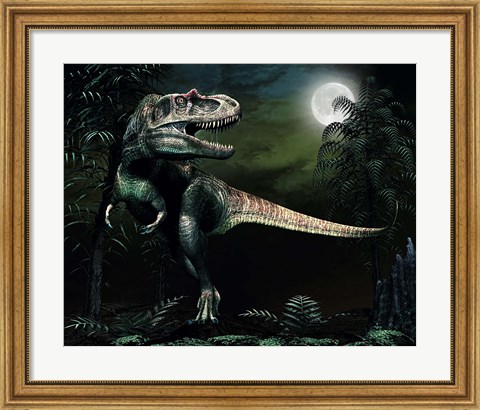 Framed Albertosaurus Print