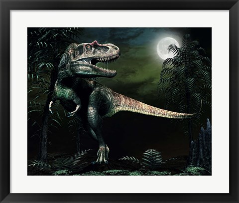 Framed Albertosaurus Print