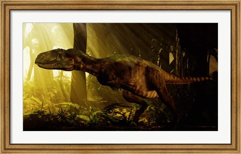 Framed Abelisaurus Print