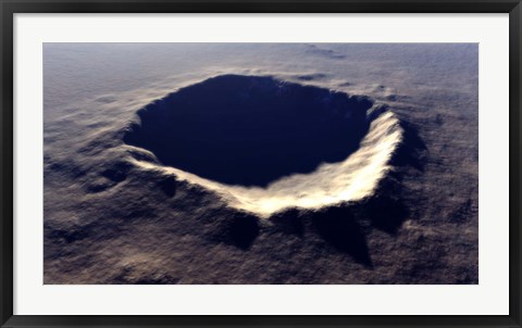 Framed Meteor Crater Print