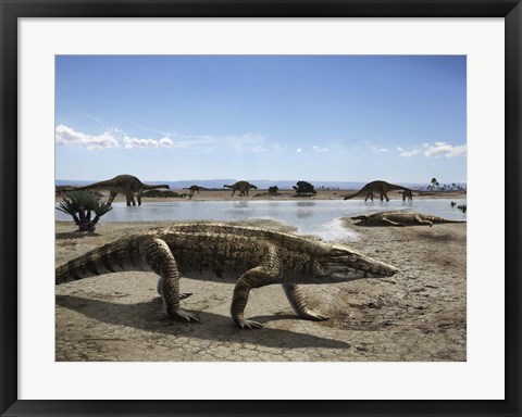 Framed Uberabasuchus Terrificus Print