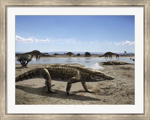 Framed Uberabasuchus Terrificus Print