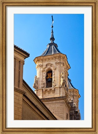 Framed Spain, Granada Bell tower of the Church of San Justo y Pastor Print