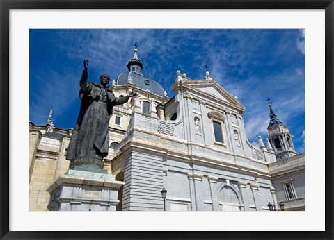 Framed Neo-Gothic Cathedral Almudena, Madrid, Spain Print
