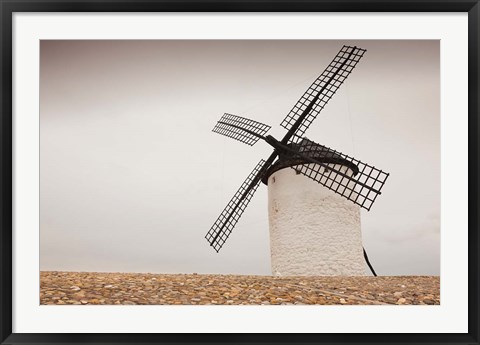 Framed La Mancha Windmills, Campo de Criptana, Castile-La Mancha Region, Spain Print